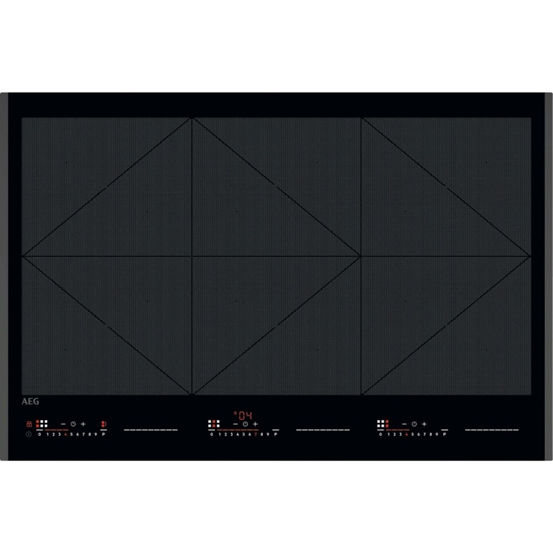 AEG TR84IT00FB: encimera de inducción de 6 zonas FlexInduction, 78 cm
