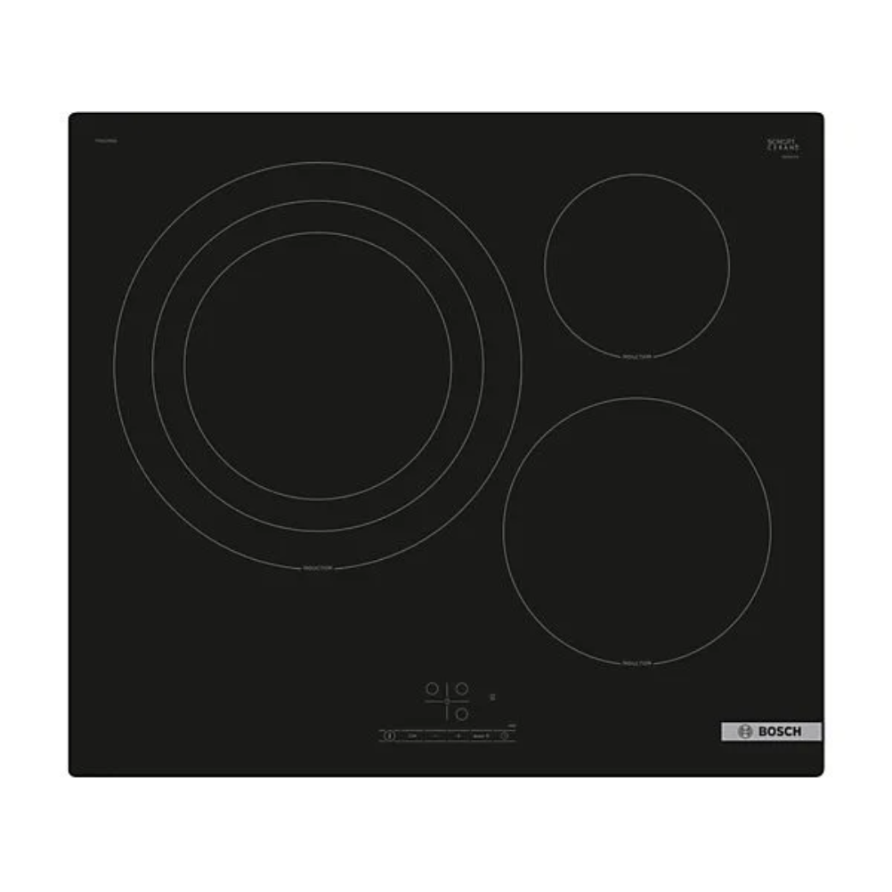 Bosch PID61RBB5E: encimera de inducción de 7,4 kW con PowerBoost y temporizador de 99 minutos
