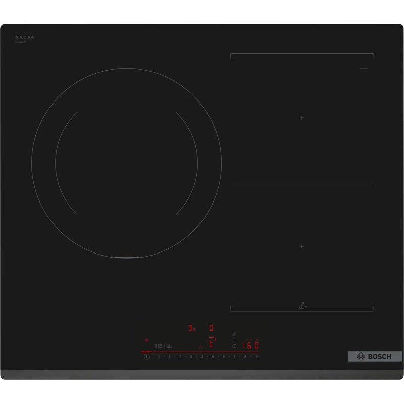 Piano di induzione Bosch PVJ631HC1E da 3 zone con CombiInduzione e Home Connect