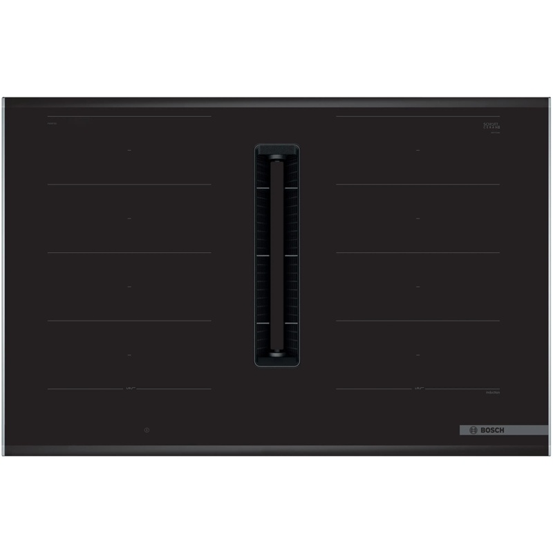 Bosch PXX875D67E, piastra a induzione da 80 cm con estrattore integrato e Home Connect