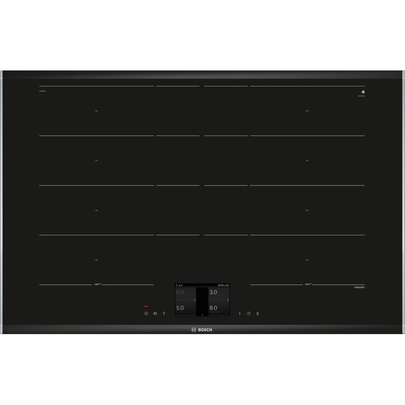 Inductiekookplaat Bosch PXY875KW1E van 80 cm met TFT-touchscreen en Flex-zone