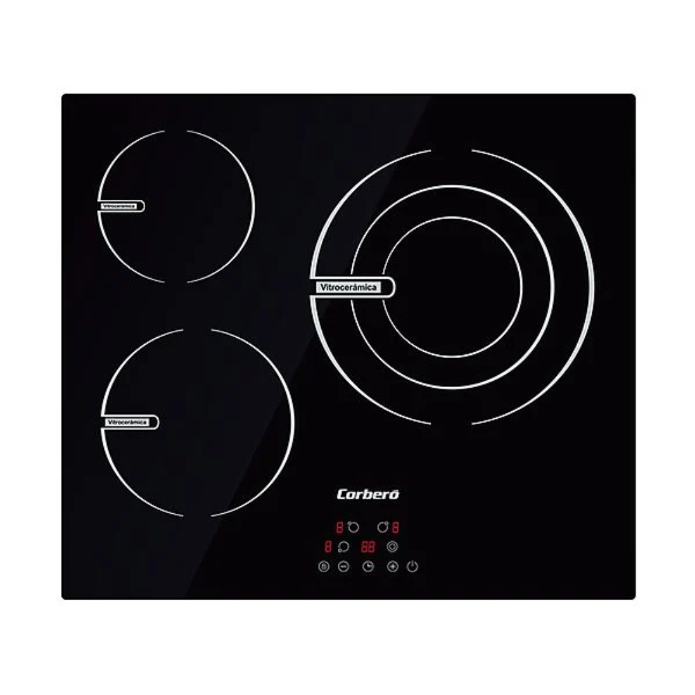 Corbero CCVBR6350, encimera vitrocerámica empotrable de 7.200 vatios