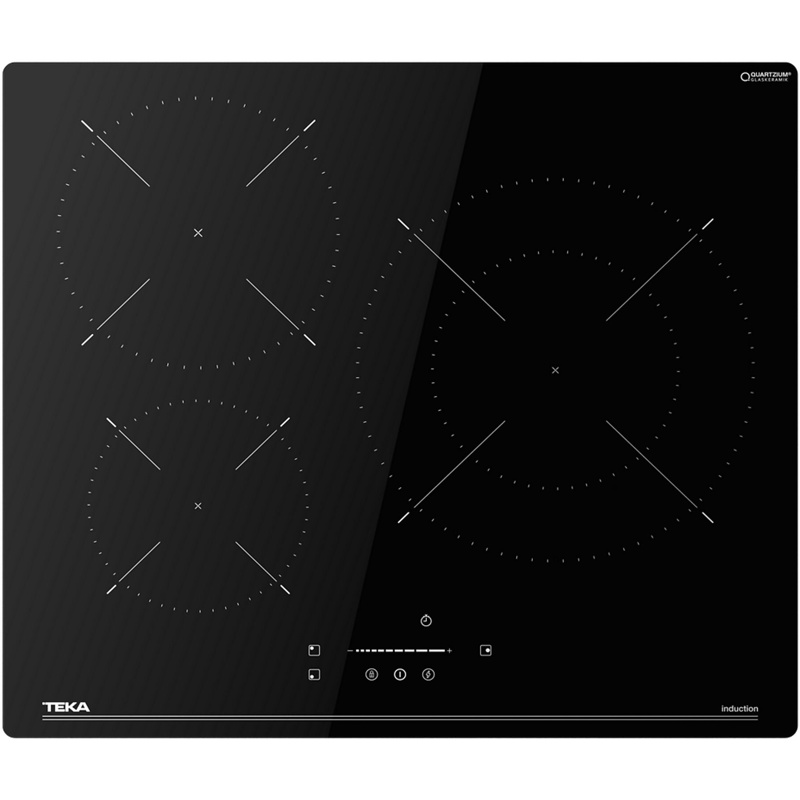 Teka IBC 63110 SSM BK, encimera de inducción de 3 zonas y 7400 W