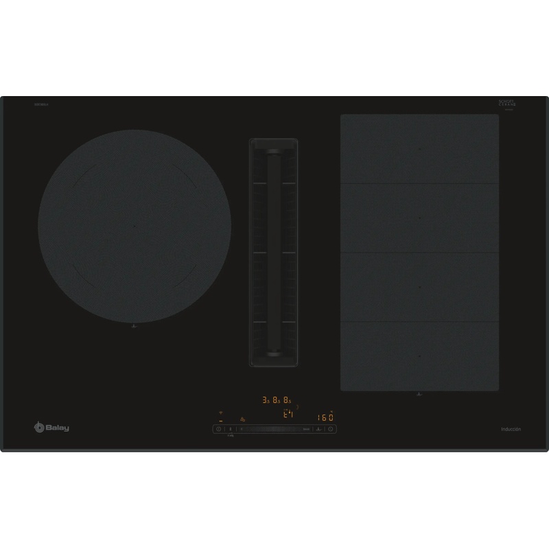 Balay 3EBC989LH: encimera de inducción de 80,2 cm con extractor integrado