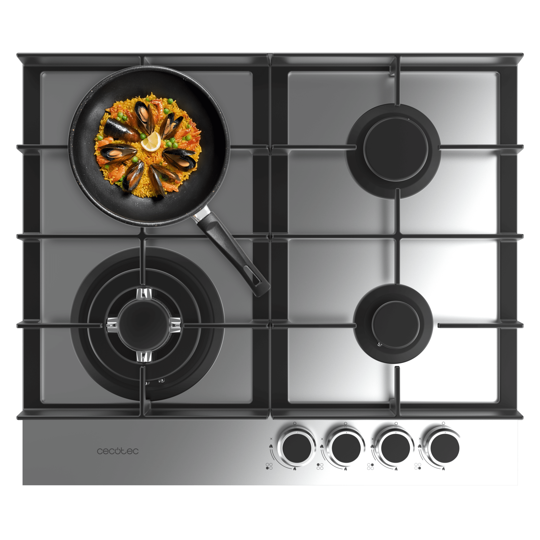 Placa de cocción Cecotec Bolero Squad G 4400F Inox