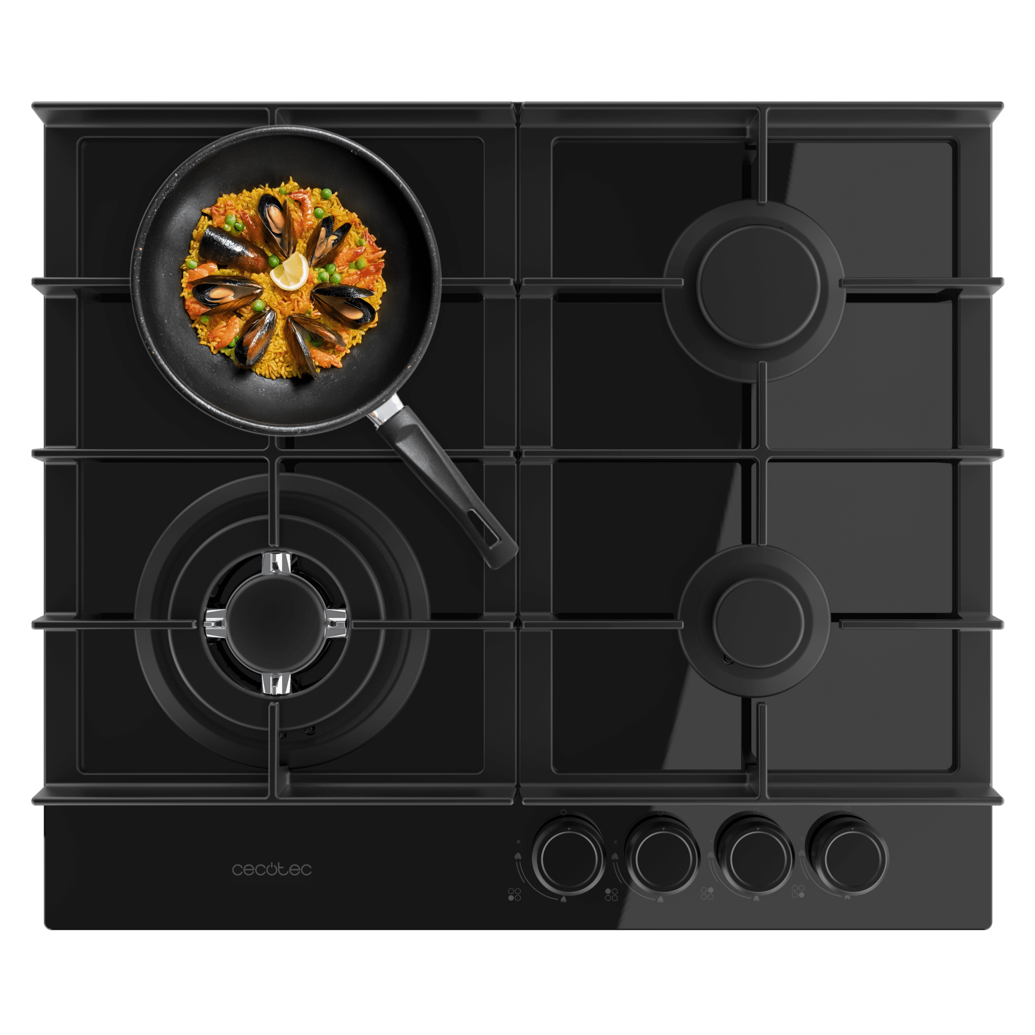 Placa de cocción Cecotec Bolero Squad G 4400F Glass Black