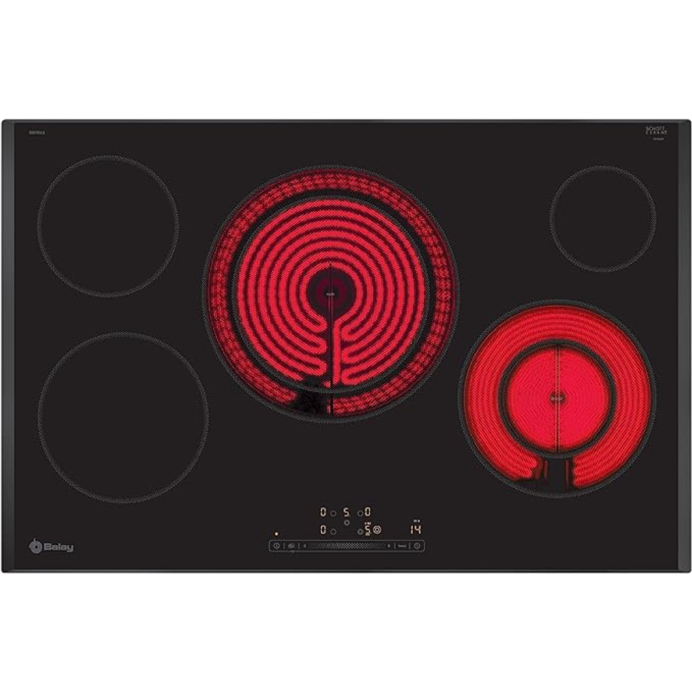 Balay 3EB785LQ, encimera vitrocerámica de 79,1 cm en cristal negro