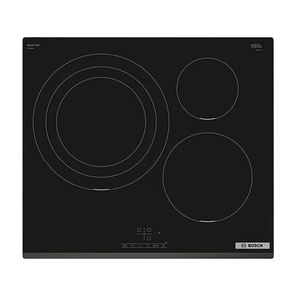 Bosch PID631BB5E, upotettava musta induktiivinen keittolevy ajastimella