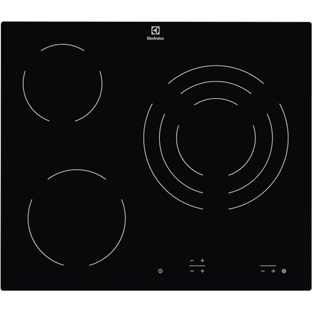 Electrolux EHF6232IOK, encimera vitrocerámica negra con panel táctil