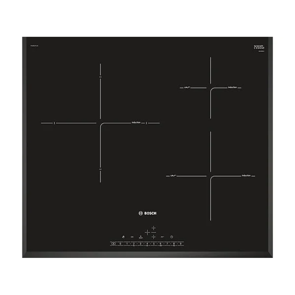 Bosch PIJ651FC1E de 60 cm: encimera de inducción de 3 zonas con Home Connect