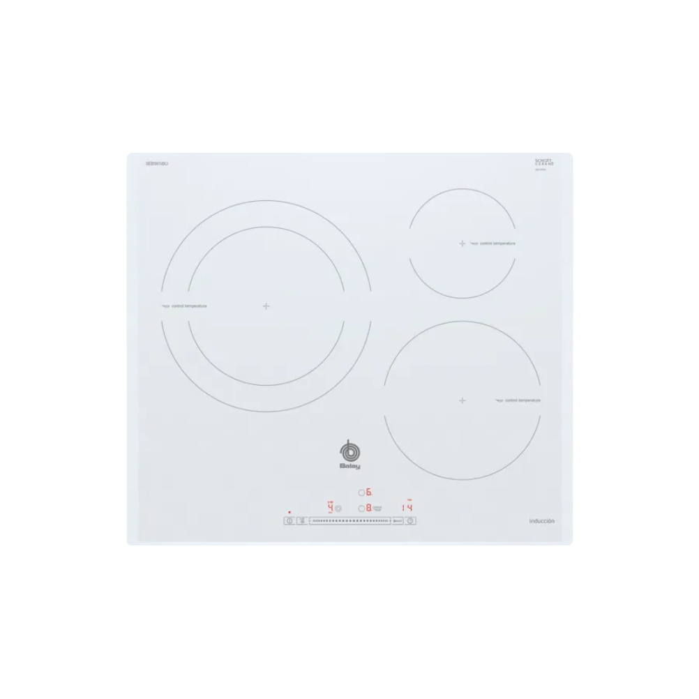 Balay 3EB965BU, encimera de inducción de 3 zonas y 7.400 W