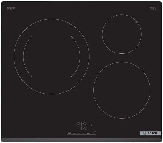 Bosch PUJ631BB5E, encimera de inducción de 3 zonas y 60 cm de ancho