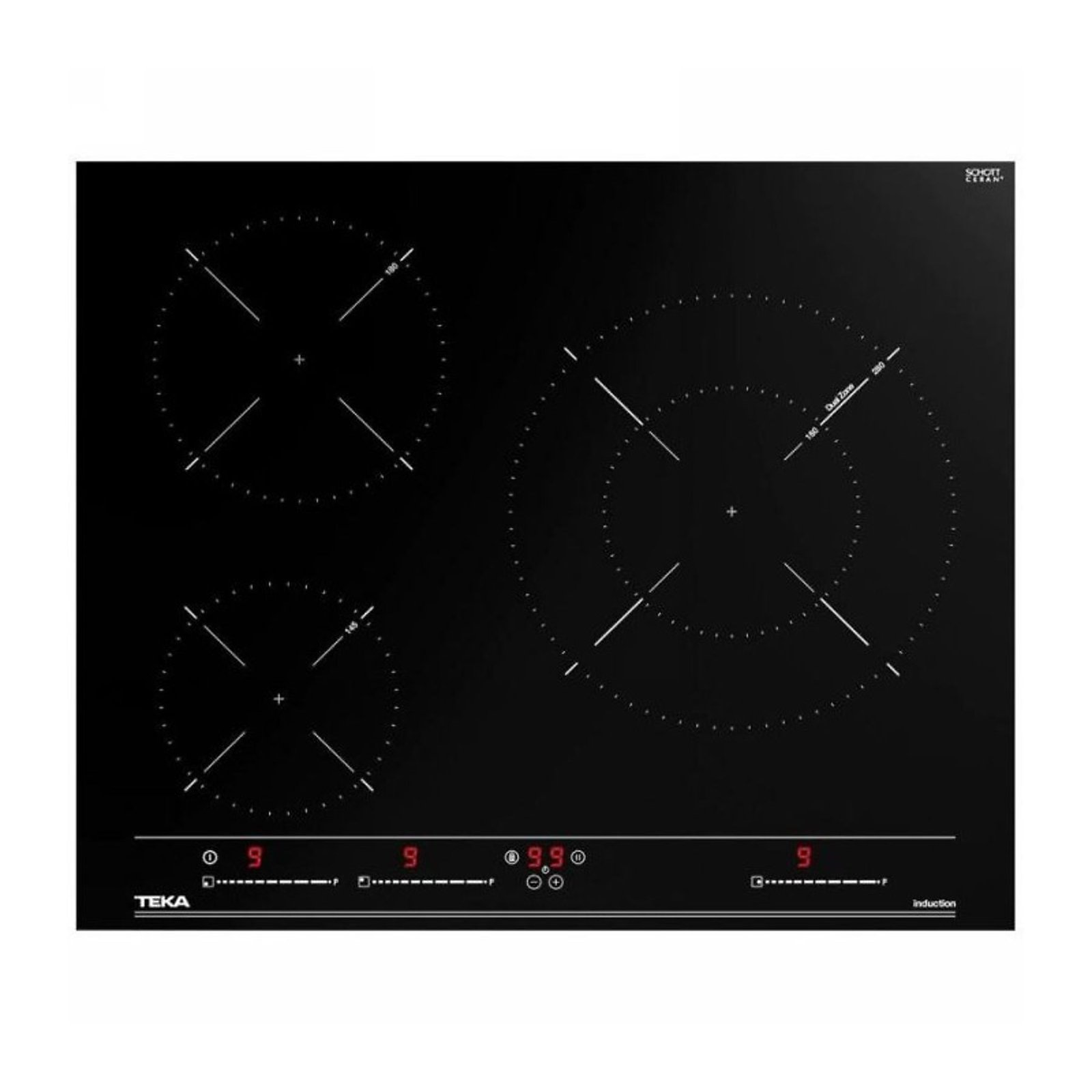 Teka IBC 63015, encimera de inducción de 3 zonas y 7.200 W