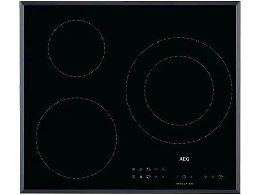 AEG IKS6330DFB: placa de indução de 60 cm com 3 zonas de 28 cm